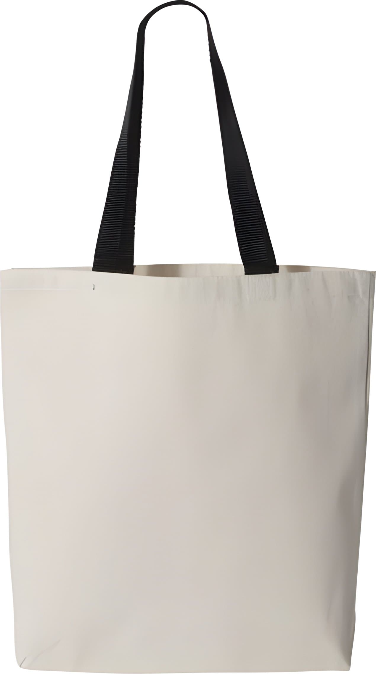 Contrast-Color Handle Tote