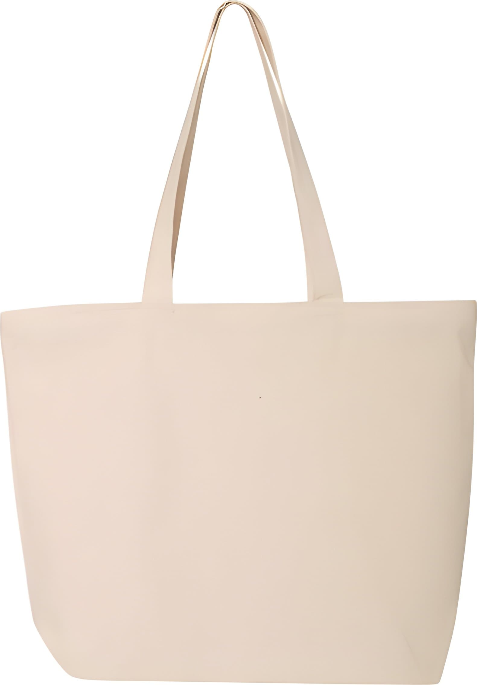 Wide Zipper Tote